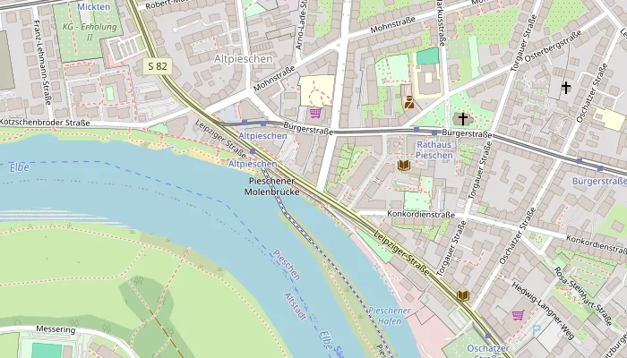 Karte: Leipziger Straße 110 in Dresden-Pieschen